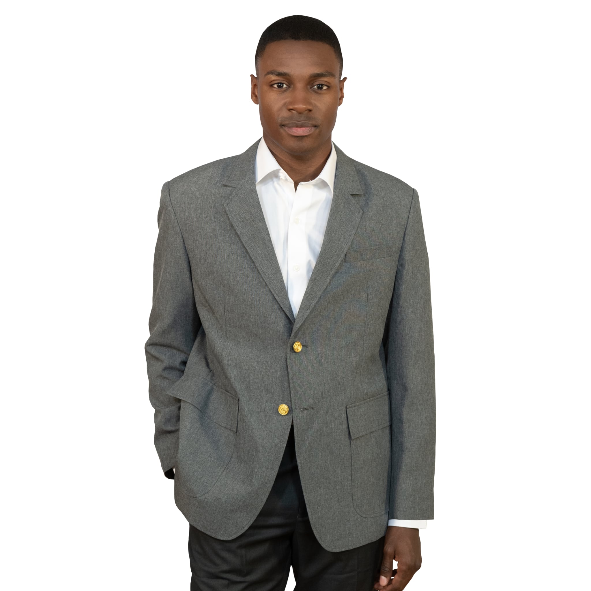 Executive Apparel "Ultralux 2" Men's Gray Blazer Jacket