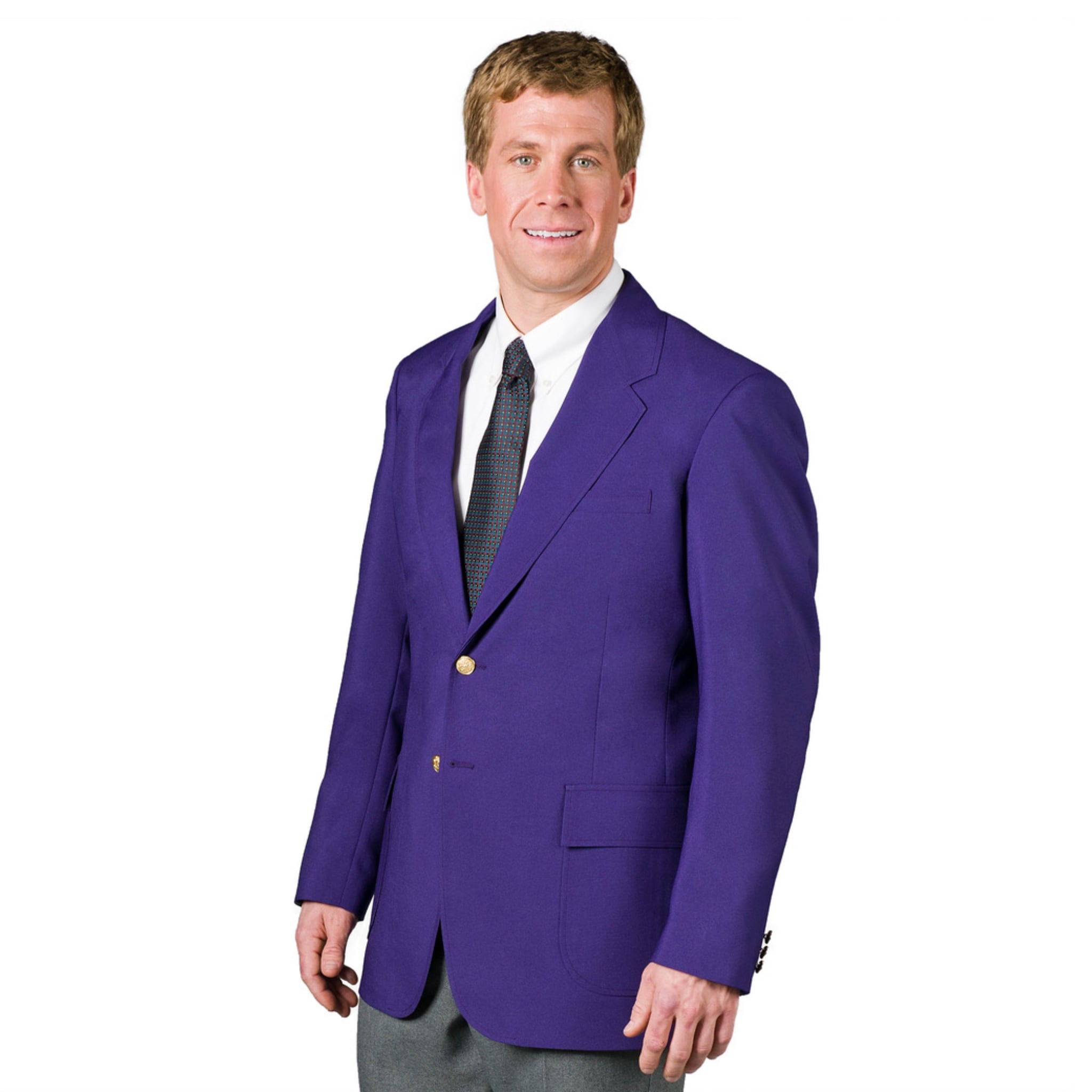 Executive Apparel "Ultralux" Men's Purple Blazer Jacket