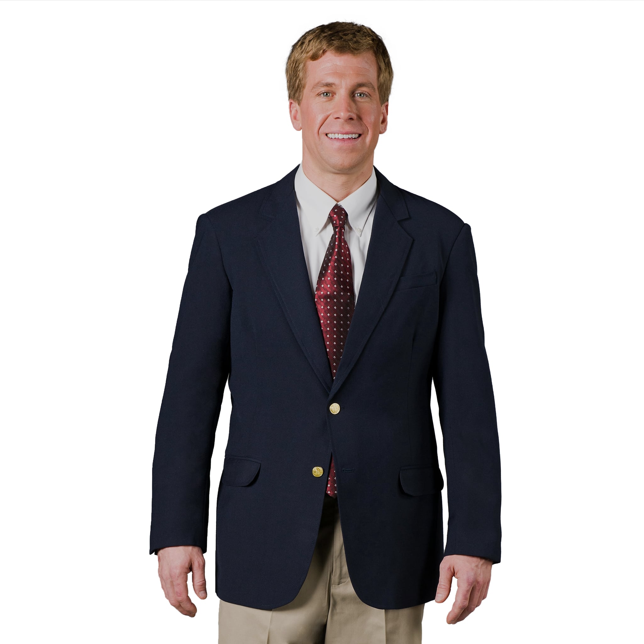 Executive Apparel "Ultralux" Men's Navy Blue Blazer Jacket