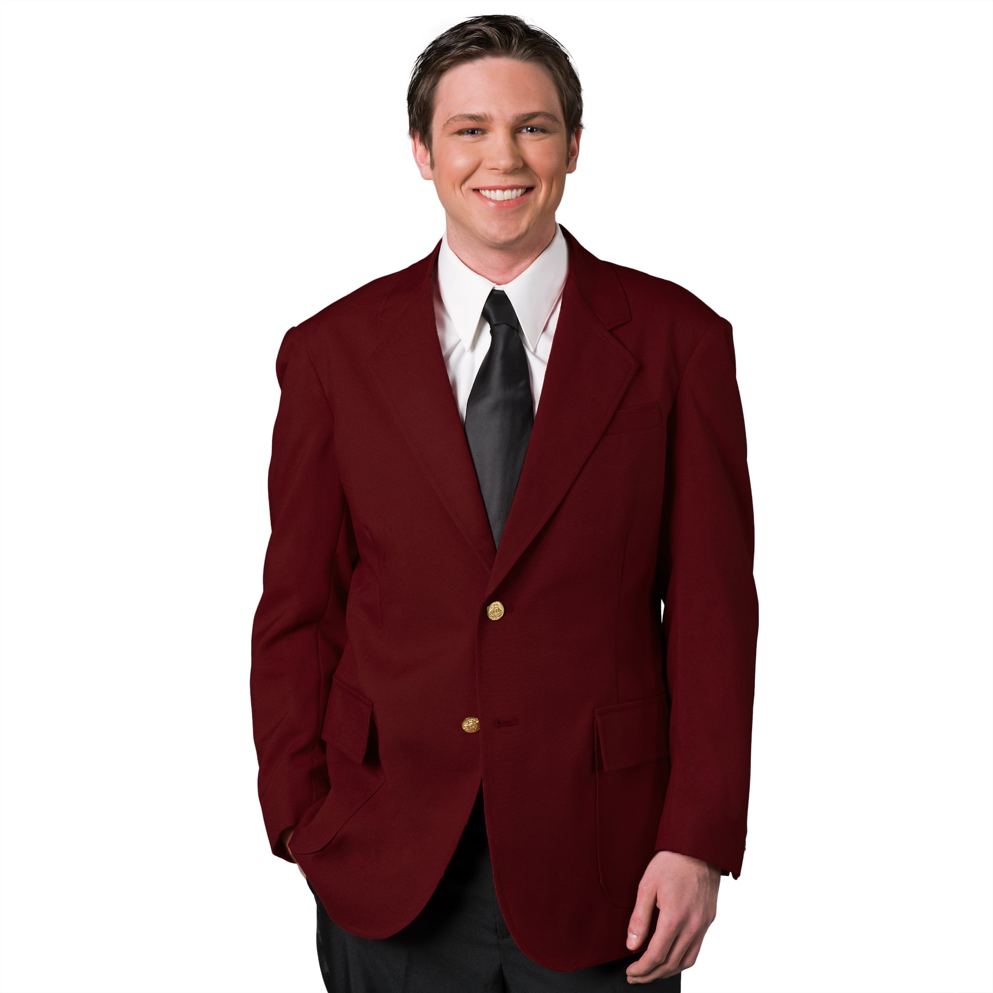 Executive Apparel "Ultralux" Men's Burgundy Blazer Jacket