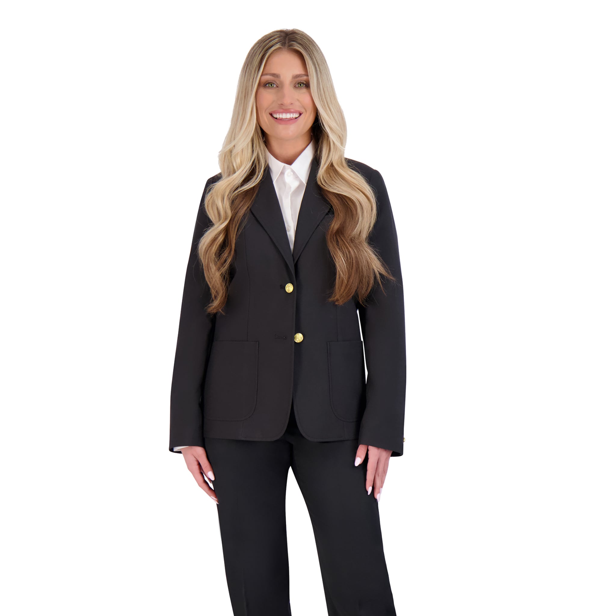 Executive Apparel "Ultralux" Misses Black Blazer Jacket