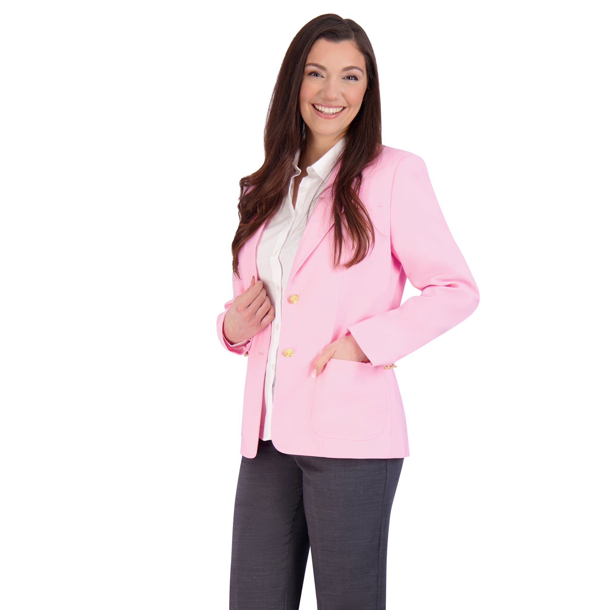Executive Apparel "Ultralux" Misses Pink Blazer Jacket