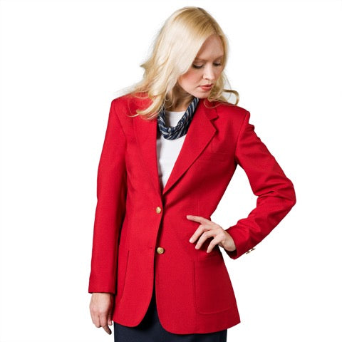 Executive Apparel "Ultralux" Misses Scarlet Red Blazer Jacket