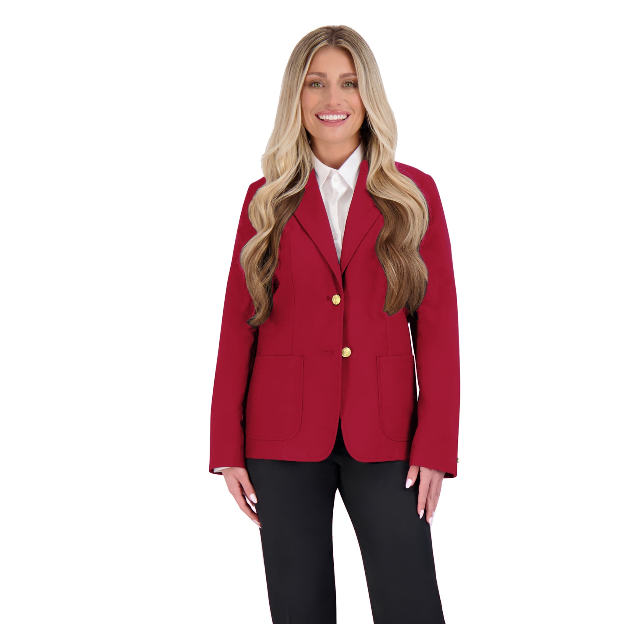 Executive Apparel "Ultralux 2" Misses Scarlet Red Blazer Jacket