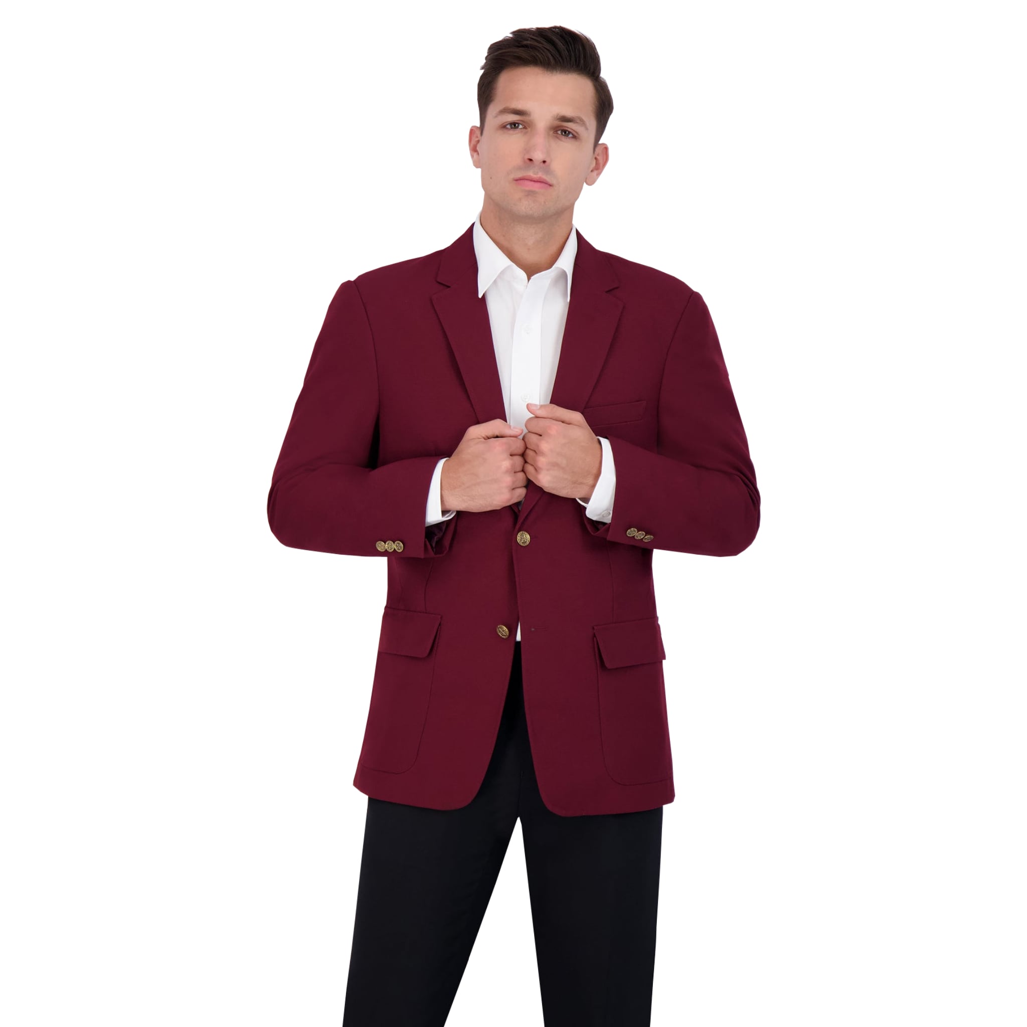 Neil Allyn "Career Basics" Men's Burgundy Blazer Jacket