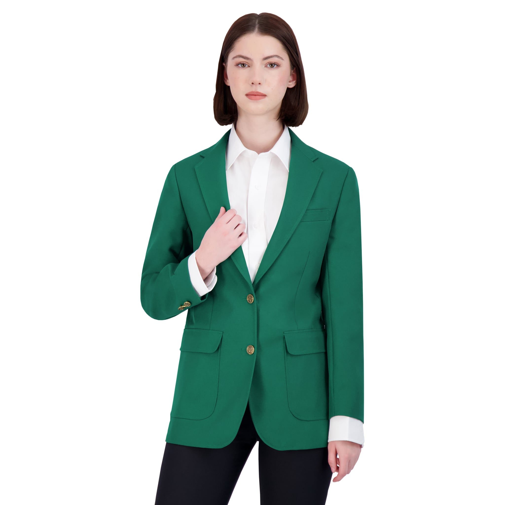 Neil Allyn "Career Basics" Misses Kelly Green Blazer Jacket