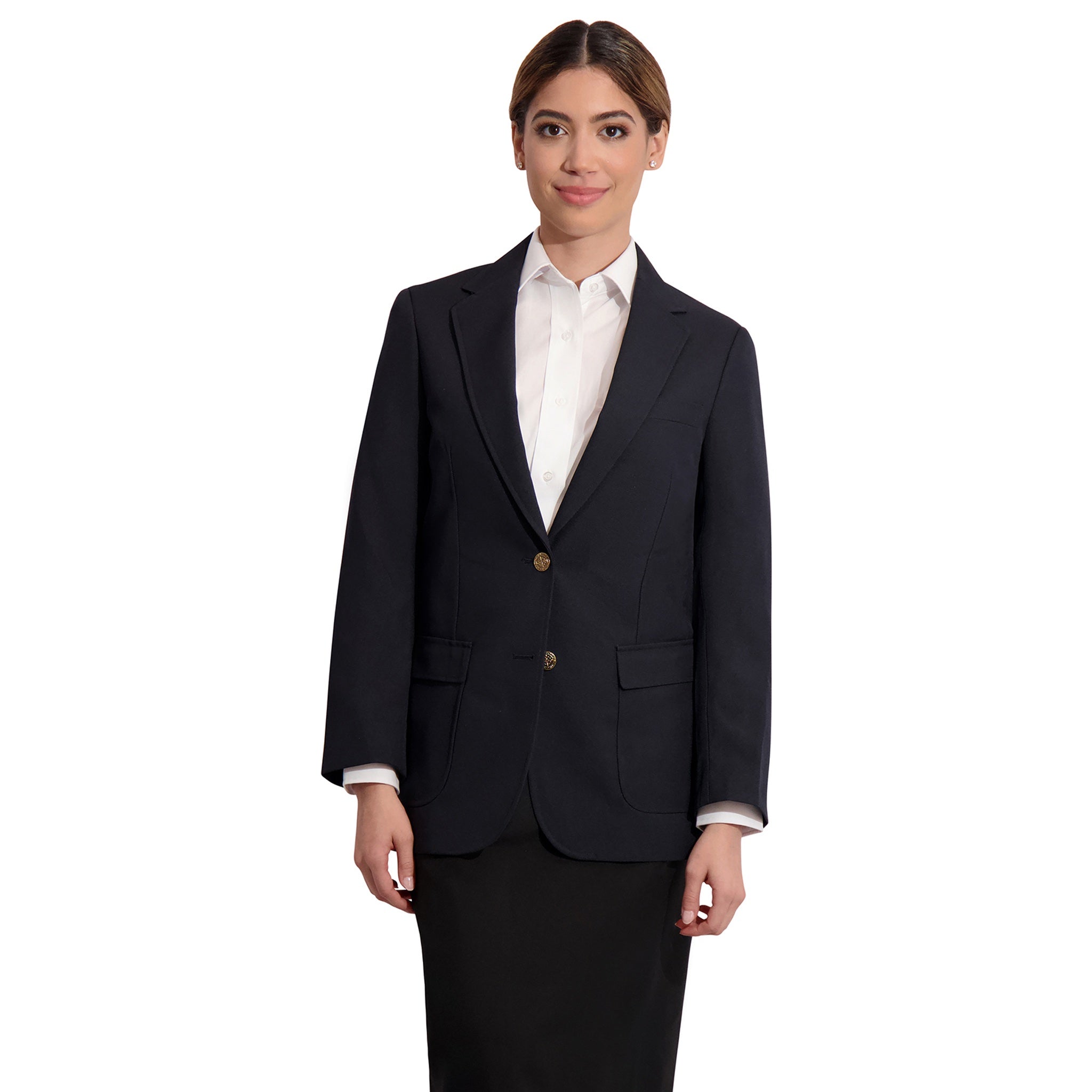 Neil Allyn "Career Basics" Misses Navy Blue Blazer Jacket