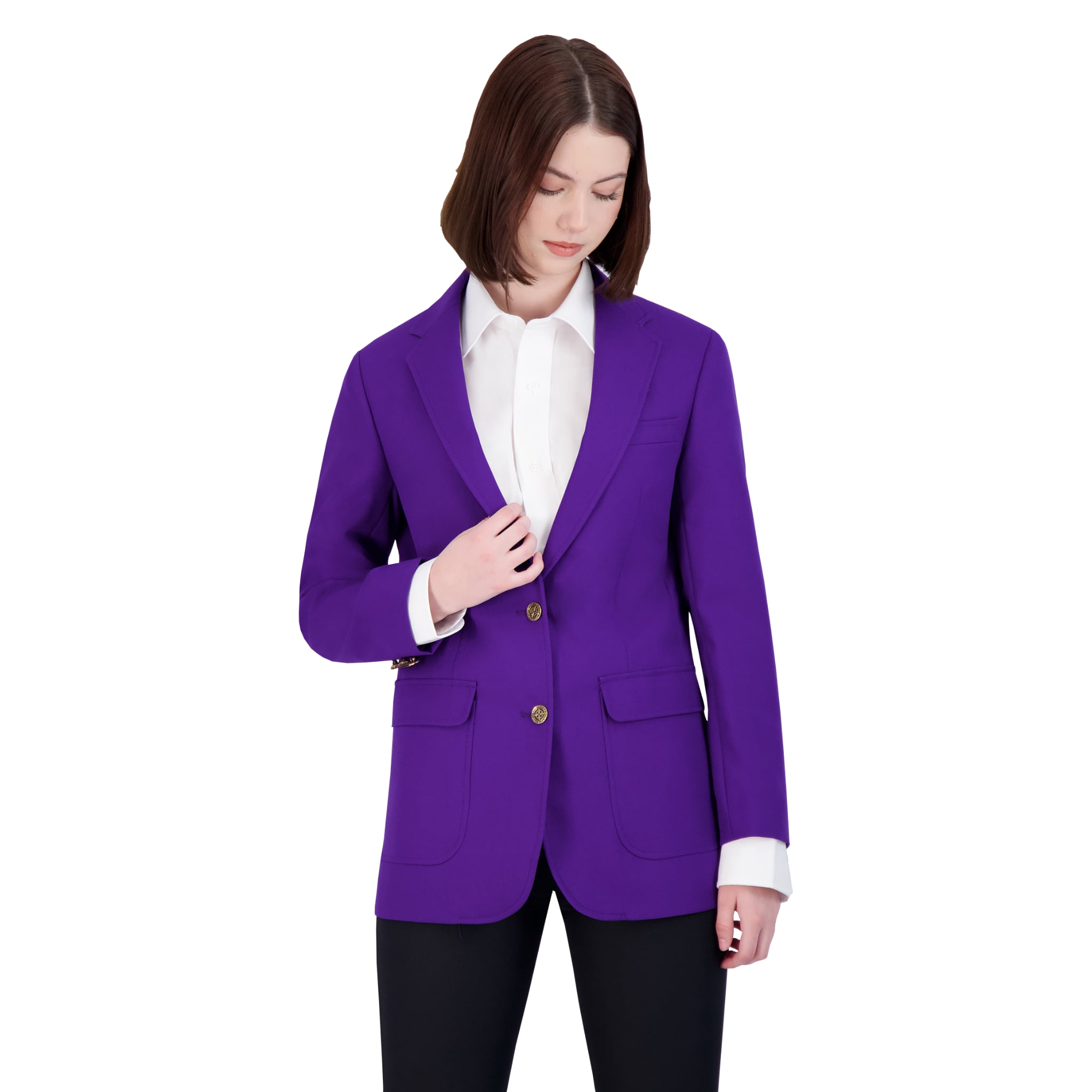 Neil Allyn "Career Basics" Misses Purple Blazer Jacket