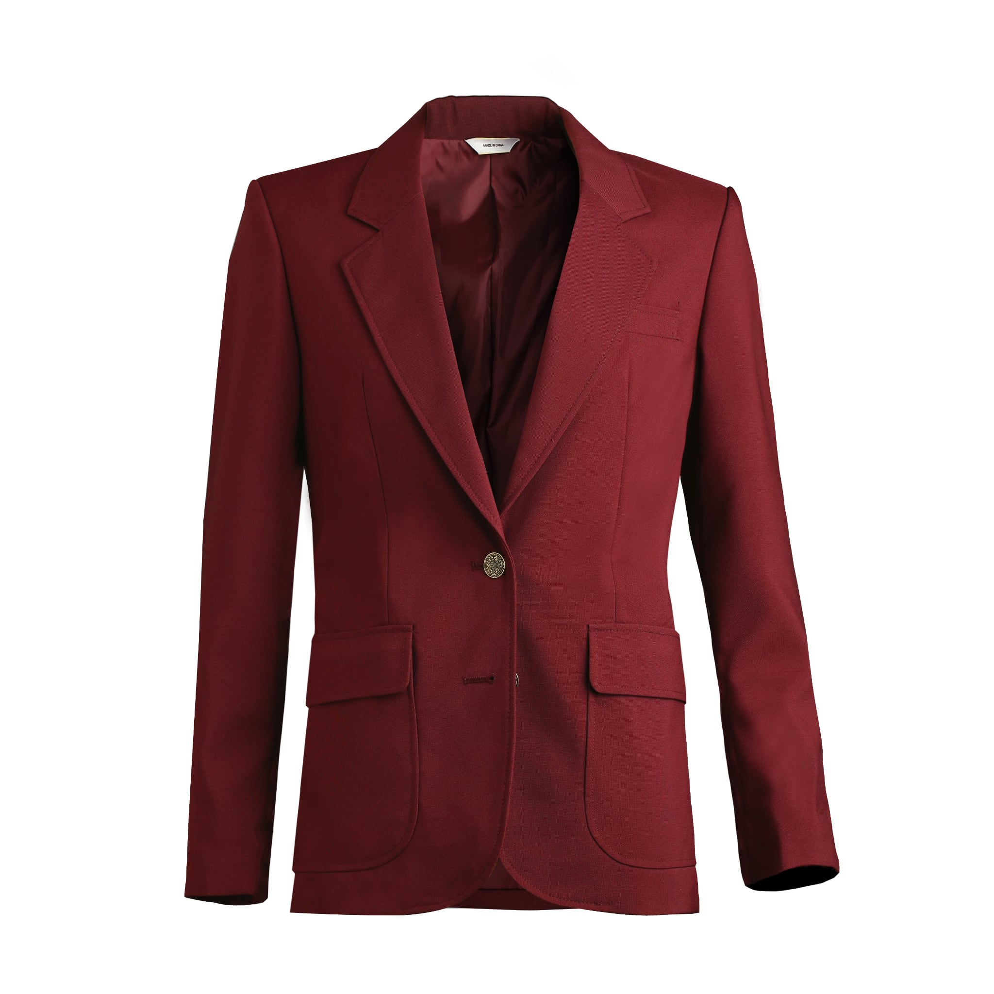 Edwards "Traditional Value" Misses Burgundy Blazer Jacket